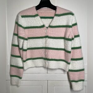Cozy and Colorful Striped Women's Cardigan